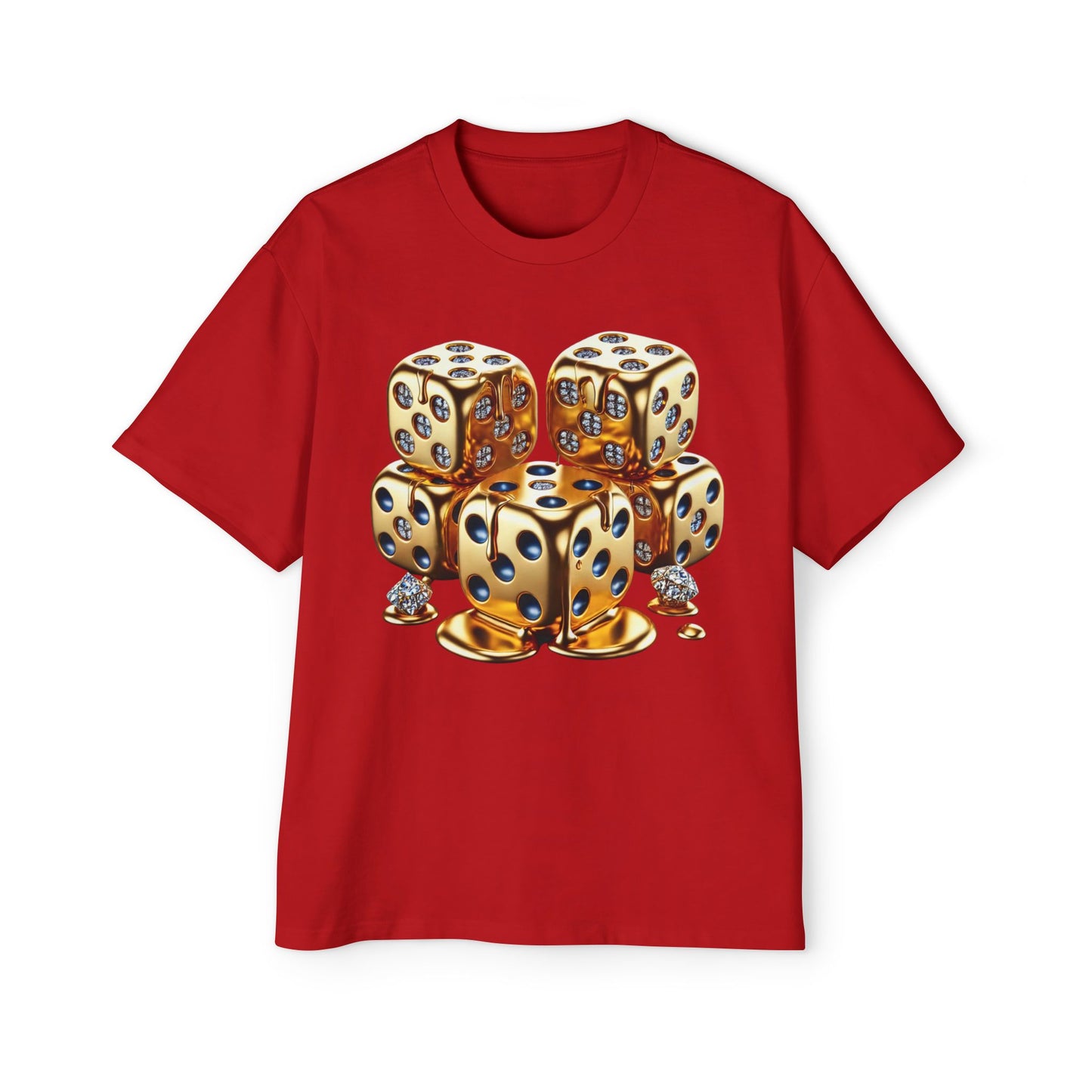 Oversized&nbsp; Melting Gold Dice