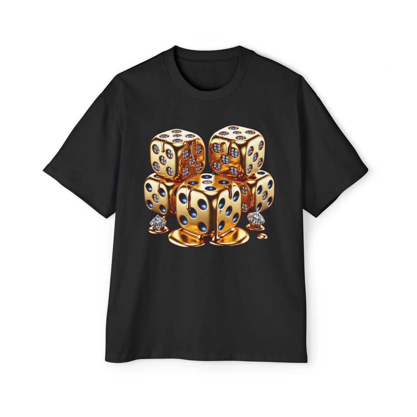 Oversized&nbsp; Melting Gold Dice